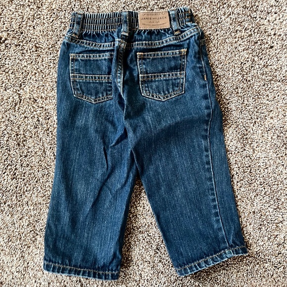 Janie and Jack Dark Wash Blue Jeans, Size 12-18 Months - Picture 2 of 6